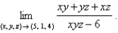 Find the limit  
