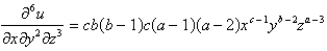 <strong>Find the indicated partial derivative. </strong> A) B) C) D) E)