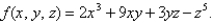Find the first partial derivatives of the function