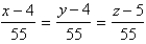 <strong>Find the equation of the normal line to the given surface at the specified point. </strong> A) B) C) D) E)