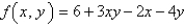 <strong>Find the absolute minimum value of the function on the set D.D is the region bounded by the parabola and the line </strong> A) 0 B) C) D) E) 30