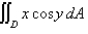 Evaluate the double integral. is bounded by and