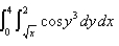 Evaluate the iterated integral by reversing the order of integration.
