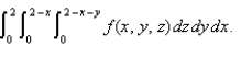 Sketch the solid whose volume is given by the iterated integral