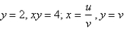 <strong>Use the given transformation to evaluate the integral. ,where R is the region in the first quadrant bounded by the lines and the hyperbolas </strong> A) 4.447 B) 3.296 C) 5.088 D) 9.447 E) 8.841