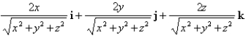 <strong>Find the gradient vector field of f. </strong> A) B) C) D) E) None of these