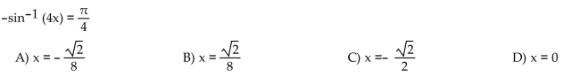Find the exact solution of the equation.