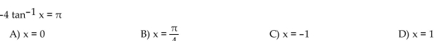 Find the exact solution of the equation.