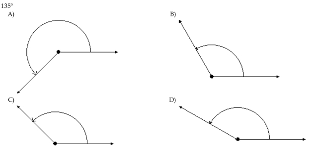 Draw the angle.