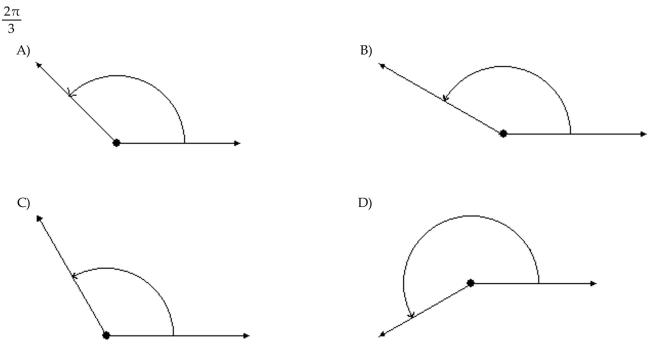 Draw the angle.