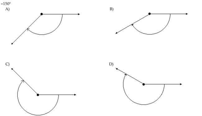Draw the angle.