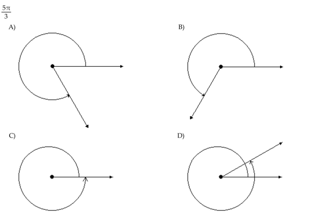 Draw the angle.