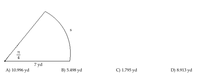 Find the length s. Round the answer to three decimal places.