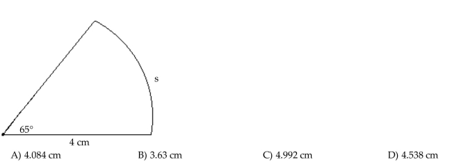 Find the length s. Round the answer to three decimal places.