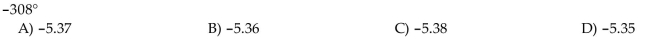 Convert the angle in degrees to radians. Express the answer in decimal form, rounded to two decimal places.