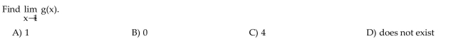 Use the graph of y = g(x) to answer the question.