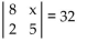 Write the word or phrase that best completes each statement or answers the question. Solve for x.