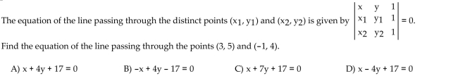 Choose the one alternative that best completes the statement or answers the question. Solve the problem.
