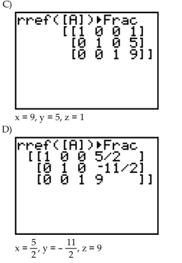 Use a graphing utility to solve the system of linear equations and give the solution of the system.