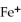 <strong>What is the correct formula for the iron(II)ion?</strong> A)   B)   C)   D)   E)   <div style=padding-top: 35px> 
