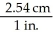 <strong>Which of the following setups would convert centimeters to feet?</strong> A)cm × × B)cm × × C)cm × × D)cm × × E)cm × ×