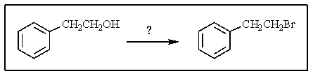 <strong>What reagent would best accomplish the following reaction? </strong> A) Br<sub>2</sub> B) NaBr C) CH<sub>3</sub>Br D) NH<sub>4</sub><sup>+ </sup> Br<sup>-</sup> E) PBr<sub>3</sub>