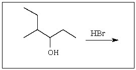 <strong>Predict the major product of the following reaction </strong> A) B) C) D) A and B in equal proportions E) B and C in equal proportions
