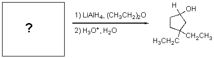 <strong>For the transformations below,what is the structure of the starting material? </strong> A) B) C) D) E)