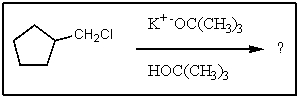 What would be the major organic product of the following reaction?