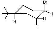 <strong>Which of the cyclohexyl bromides would you expect to react the fastest in the following reaction? </strong> A) B) C) D) E) All would react at the same rate.