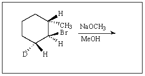 Predict the product of reaction of the following deuterated compound.