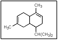 <strong>How many chiral centers are present in <font face=symbol></font>-cadinene? </strong> A) none B) 1 C) 2 D) 3 E) 4