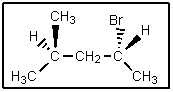 <strong>What would be the complete name of the following? </strong> A) (2R,4S)-2-bromopentane B) (R)-2-bromo-4-methylpentane C) (S)-4-bromo-2-methylpentane D) (2R,4R)-2-bromo-4-methylpentane E) (S)-2-bromo-4-methylpentane