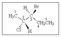 <strong>What (R)or (S)stereochemistry is proper for the following molecule? </strong> A) (2R,3R) B) (2R,3S) C) (2S,3S) D) (2S,3R) E) None of the above.