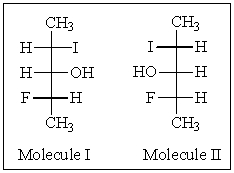 <strong>How would you most accurately describe the relationship between the following two molecules? </strong> A) enantiomers B) diastereomers C) meso compounds D) same compound E) Both C and D