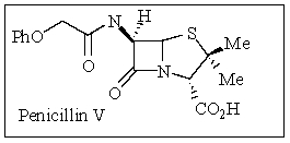 <strong>Penicillin V was discovered in the late 1920s by Sir Alexander Fleming in which he won the Nobel Prize for the development of this wonder drug.How many sterogenic centers does penicillin V contain? </strong> A) 1 B) 2 C) 3 D) 4 E) 5