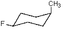 <strong>What is the most stable conformation of trans-1-fluoro-4-methylcyclohexane?</strong> A) B) C) D) E)