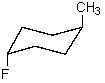 <strong>What is the most stable conformation of trans-1-fluoro-4-methylcyclohexane?</strong> A) B) C) D) E)