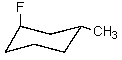 <strong>What is the most stable conformation of trans-1-fluoro-4-methylcyclohexane?</strong> A) B) C) D) E)