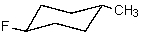 <strong>What is the most stable conformation of trans-1-fluoro-4-methylcyclohexane?</strong> A) B) C) D) E)