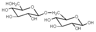 <strong>In which of the following is a typical (most common)disaccharide linkage present (i.e.,in what way does nature link most di- and poly-saccharides: 1,1' vs 1,2' vs 1,3' vs 1,4' vs 1,6')?</strong> A) B) C) D) E)