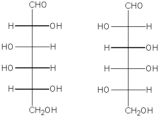 The carbohydrate structures below are related as