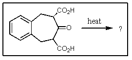<strong>Predict the products of the following reaction. </strong> A) B) C) D) E) None of these.