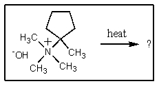 <strong>What product would result from the Hofmann elimination of the following quaternary ammonium hydroxide? </strong> A) B) C) D) E)