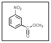 <strong>What would be the proper name of the following? </strong> A) 3-nitro-methylbenzoate B) methyl 3-nitrobenzoate C) 3-nitro-methoxybenzoate D) 5-nitro-methylbenzoate E) 3-nitrocarboxymethylbenzene