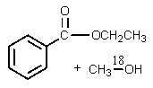 <strong>What would be the organic product of the following reaction? (<sup>18</sup>O is a rare oxygen isotope.) </strong> A) <sup> </sup> B) C) D) More than one of these. E) None of these.