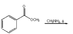 <strong>Which of the following reactions will produce N-methyl benzamide?</strong> A) B) C) D) both A and C E) All of the above.