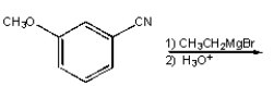 <strong>What is the product from the following reaction? </strong> A) B) C) D) E)