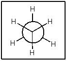 <strong>Rotation around the carbon-carbon bond of the molecule depicted by the following Newman projection requires how much energy? </strong> A) 0 kcal/mol B) 3 kcal/mol C) 6 kcal/mol D) 9 kcal/mol E) 15 kcal/mol