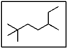 <strong>What is the correct IUPAC name for the following molecule? </strong> A) 1,1,1,4-tetramethylhexane B) 4-ethyl-1,1,1-trimethylpentane C) 5-ethyl-2,2-dimethylhexane D) 3,6,6,6-tetramethylhexane E) 2,2,5-trimethylheptane